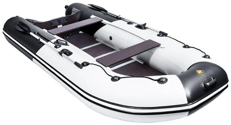 Лодка Ривьера 3600 СК Компакт, 3600*1600*460 мм., цвет: серый-черный фото 3