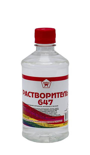 Растворитель 647 ГОСТ, ПЭТ, 0,5 л, опт фото 1