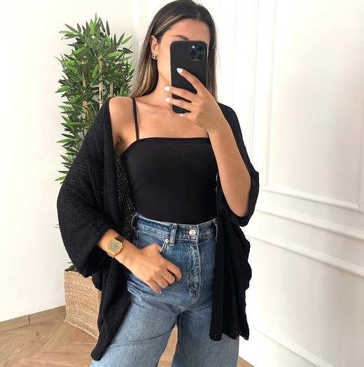 Женский кардиган без пуговиц опт фото 1