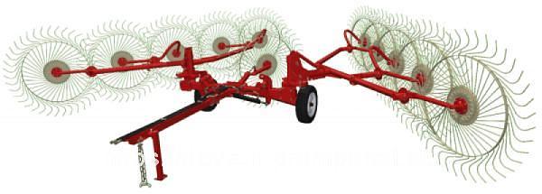 Грабли валковые колесно-пальцевые ГВКП-7.10 «BRAVO» фото 1