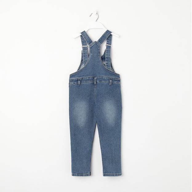 Полукомбинезон для мальчиков, рост 104 см, синий ОПТ фото 2