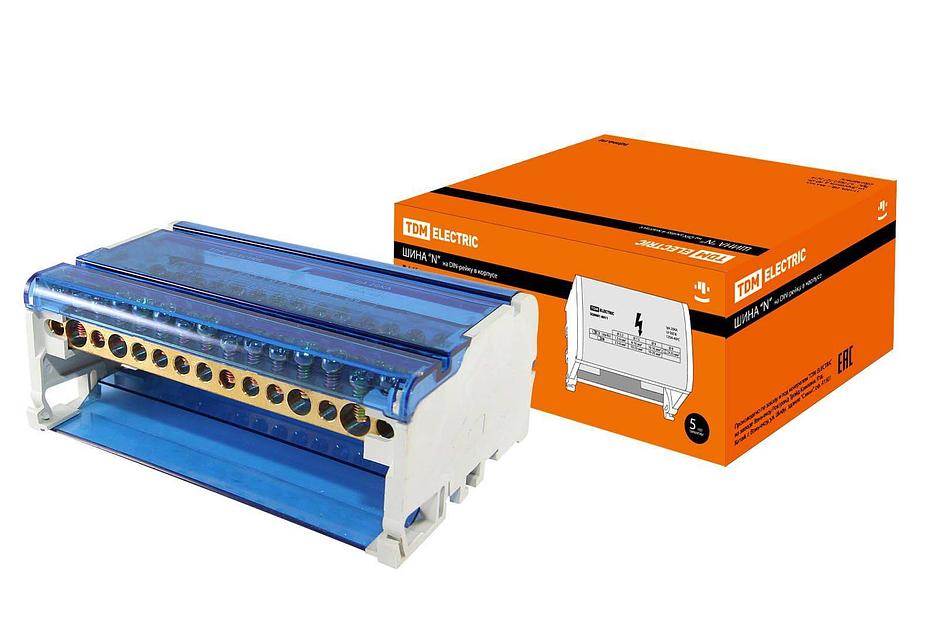 Шина N нулевая на DIN-рейку в корпусе 4х15групп (SQ0801-0011) фото 1