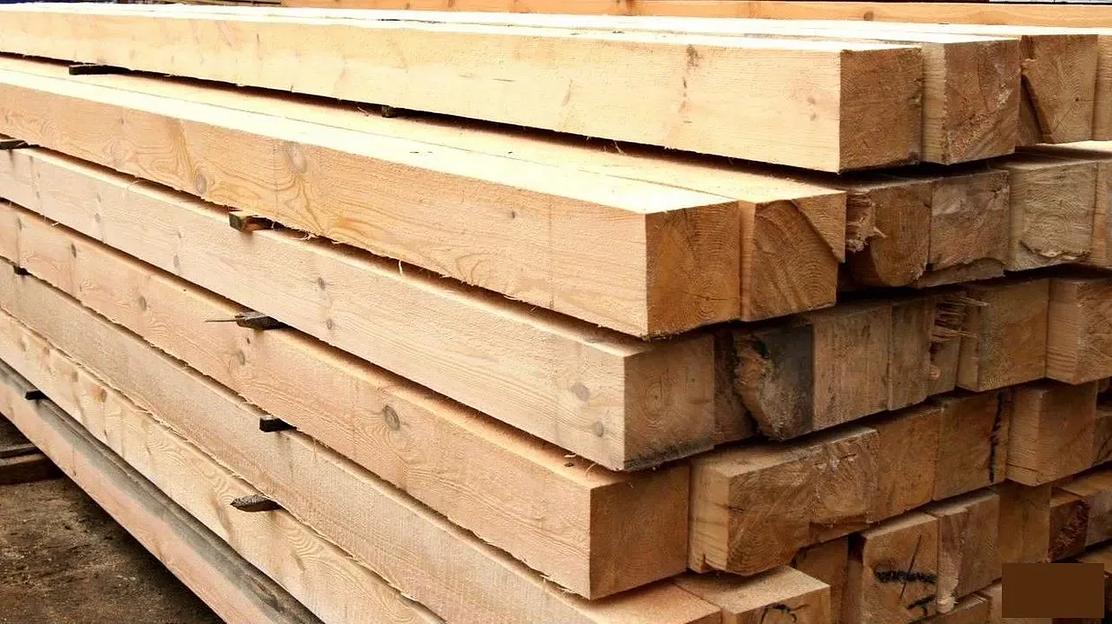 Хвойный брус естественной влажности 1-2 сорта 100х200х6000 мм ОПТ фото 4