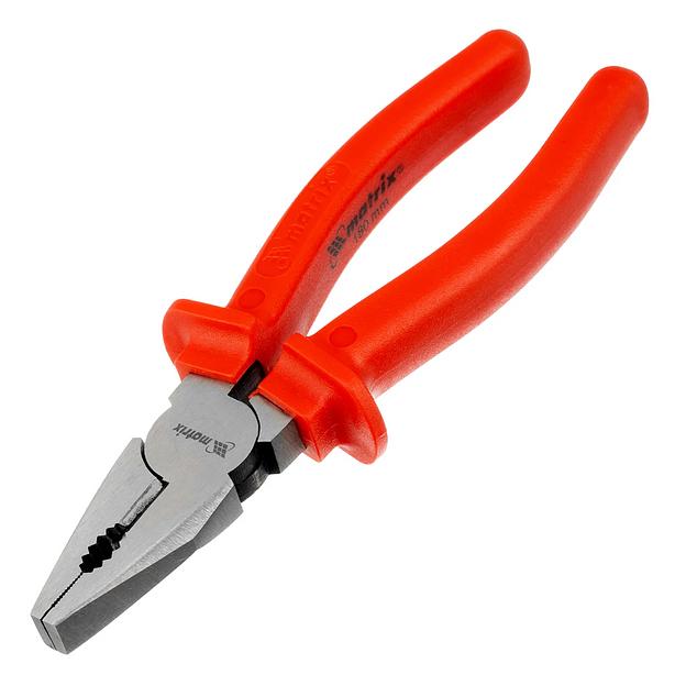 Плоскогубцы Econom, 180 мм, шлифованные, пластмассовые рукоятки фото 1