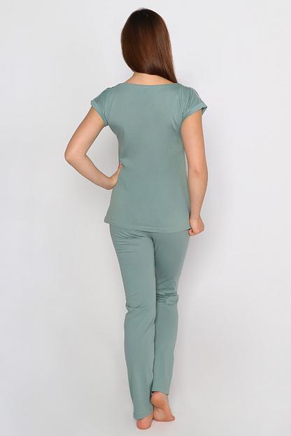Комплект женский Style Magro «Оливки», футболка+брюки, опт фото 5