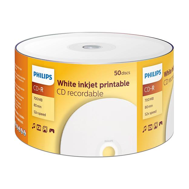 Диск CD-R Philips 700 Mb, 52x, Bulk (50), (50/600) Printable фото 1