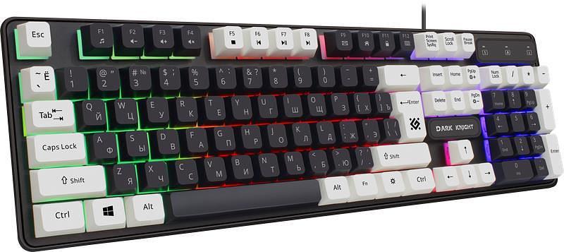 Клавиатура DARK KNIGHT GK-077 RU WH/BL 45078 DEFENDER фото 3