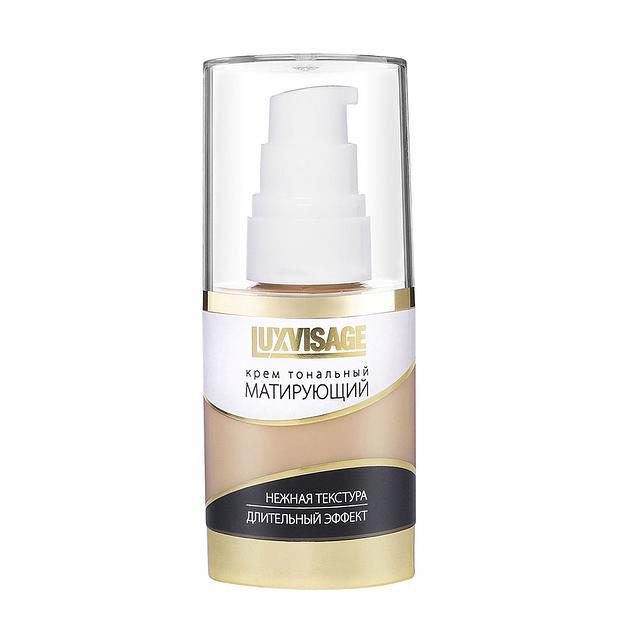 Lux visage крем тональный матирующий тон 01 фарфоровый 35г фото 1