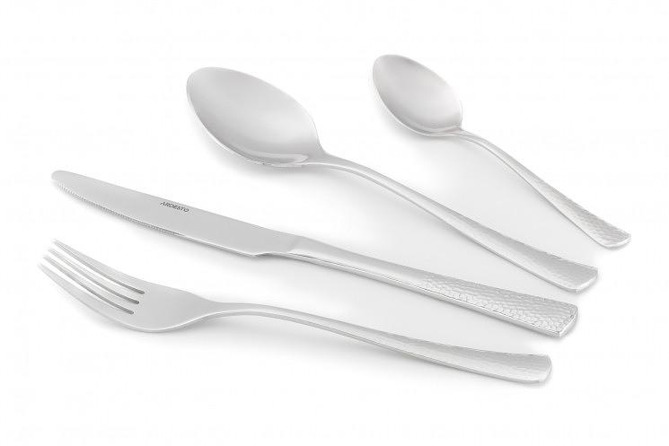 Набор столовых приборов Ardesto Gemini Hammered 24 пр. нержавеющая сталь AR1924HS фото 1