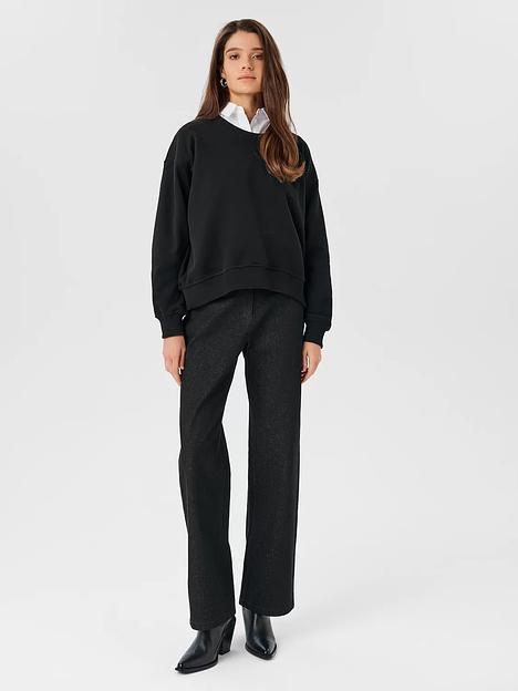 Свитшот женский трикотажный черный, опт фото 1