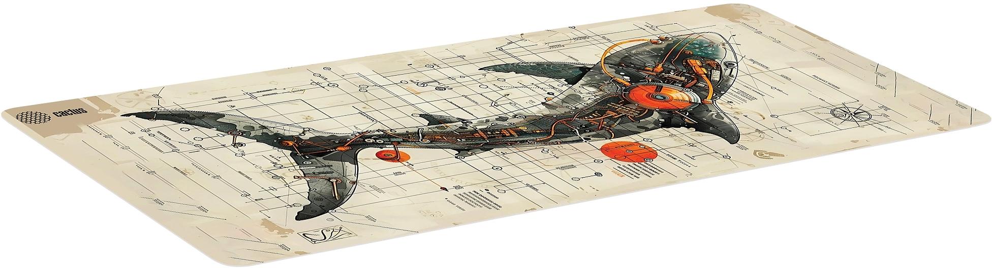 Коврик для мыши Cactus Shark 900x400x4мм (CS-MP-COR03XXL) фото 2