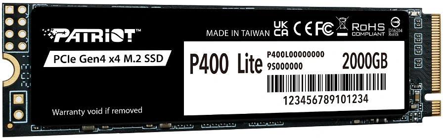 Накопитель SSD Patriot PCIe 4.0 x4 2TB P400LP2KGM28H P400 M.2 2280 фото 2