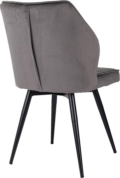 Стул для дома Бюрократ CH-K5_SP с повор.мех. т.серый Holland 18 металл черный на ножках (CH-K5_1/SP/HL18) фото 8