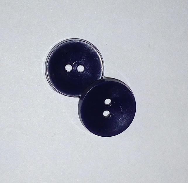 Пуговицы прокольные пластмассовые 14-15 мм круглые вогнутые 1000 шт ОПТ фото 1