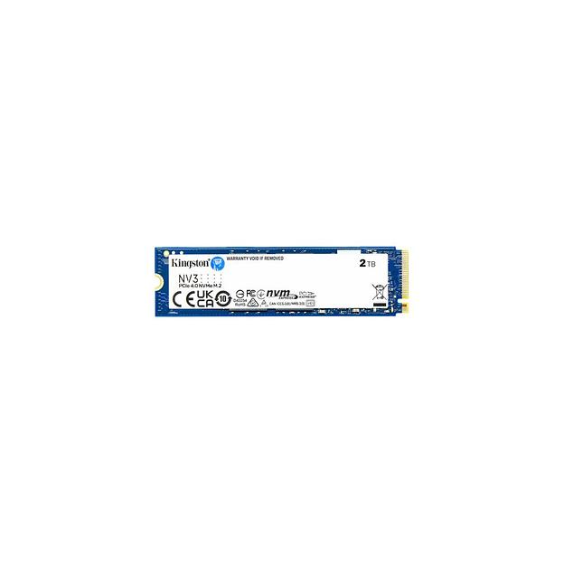 SSD накопитель Kingston NV3 SNV3S/2000G 2ТБ, M.2 2280, PCIe 4.0 x4, NVMe, M.2 фото 1