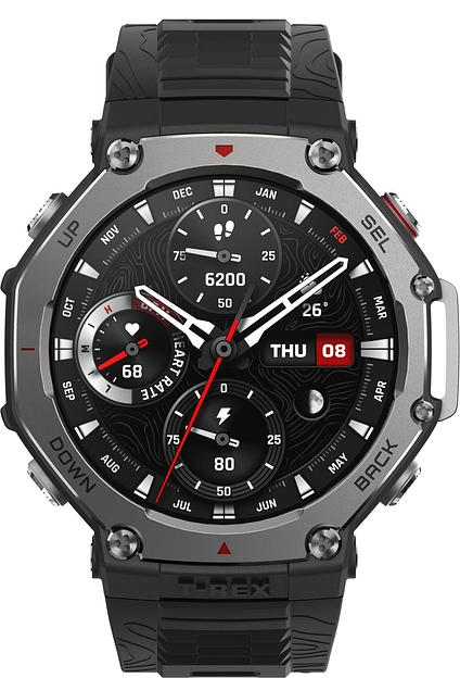 Смарт-часы Amazfit T-Rex 3 A2323 48.5мм 1.5" AMOLED корп.темно-серый рем.темно-серый разм.брасл.:145-210мм (1746721) фото 3