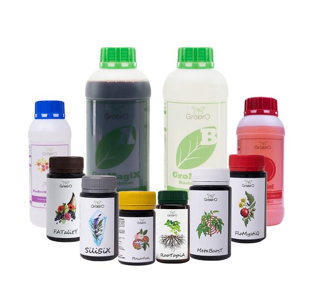 Удобрение базового питания и стимуляторов, набор GroBro GroMagiX Full 5 м², опт фото 1