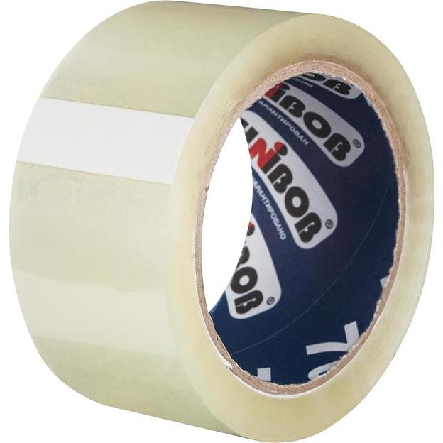 Клейкая лента упаковочная Unibob 700 50 мм x 66 м 47 мкм прозрачная (морозостойкая), опт фото 1