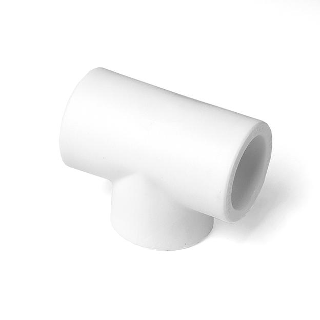 Тройник 25 полипропиленовый PPR белый фото 1