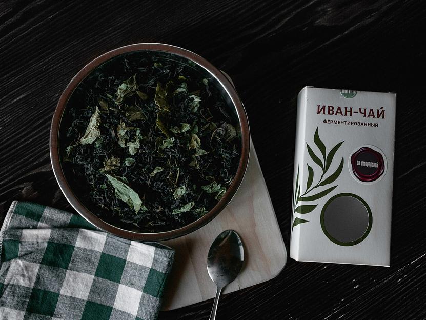 Иван-чай чёрный ферментированный со смородиной 50 г, опт фото 5