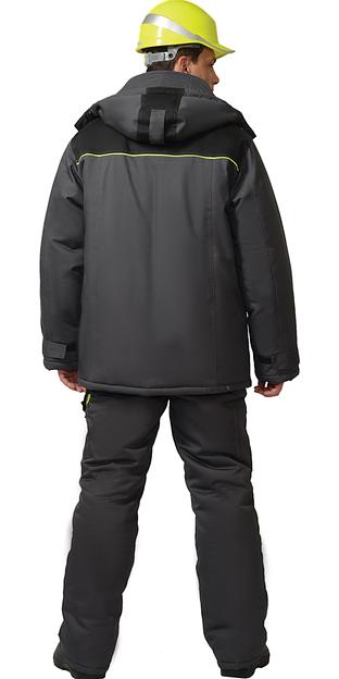 Костюм «Сириус-Ховард» зимний куртка и брюки, темно-серый ОПТ фото 2