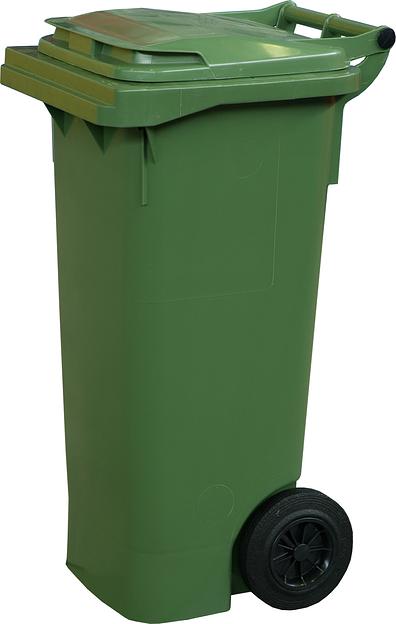 Мусорный контейнер на колёсах (80 л) зеленый фото 1