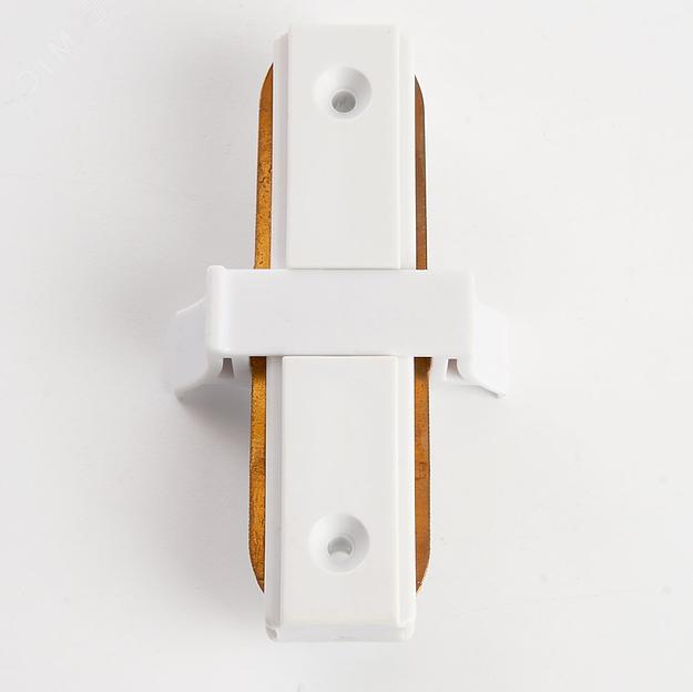 Коннектор прямой белый для шинопровода фото 4