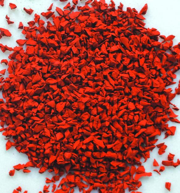 Резиновая крошка EPDM красная ОПТ  фото 1