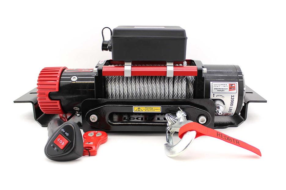 Лебедка в штатный бампер УАЗ Патриот 12В 12000 lbs сталь ОПТ фото 1