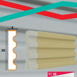 Наличники, подоконники из пенополистирола 4х20 см (11 30) ОПТ фото 1