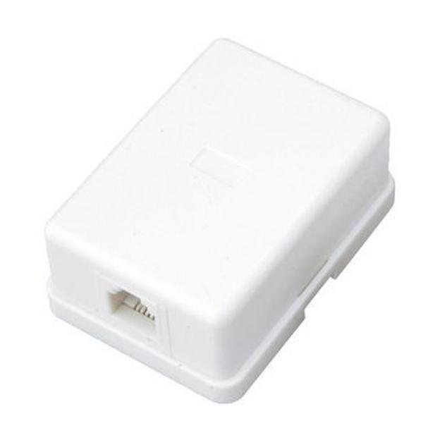 Rexant (03-0001) Розетка телефонная внешняя, 1 порт UTP RJ-14 (6P4C), CAT 3 фото 1