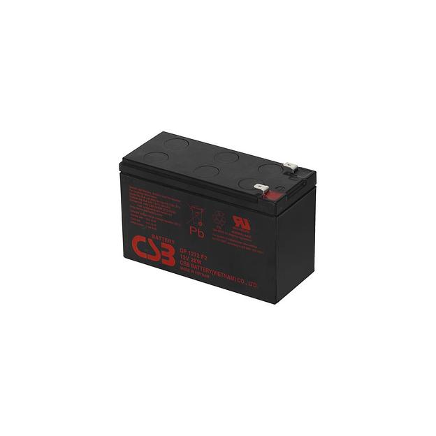 Аккумуляторная батарея CSB GP1272 F2 (12V28W) для ИБП 12В, 7.2Ач [112-00850-00] фото 1