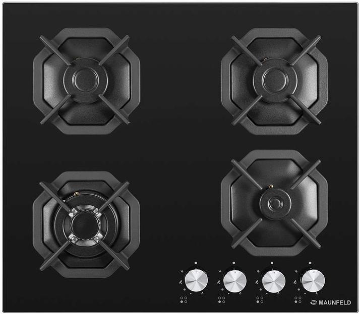 Газовая варочная поверхность Maunfeld EGHG.64.23CB\G черный фото 2