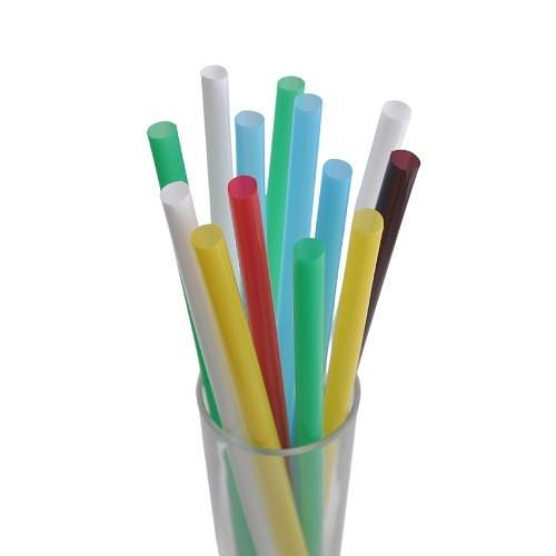 Трубочки кокт. 1,2*25 см. 250 шт/уп. прямые цветные XXL /1/12/ фото 1