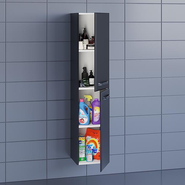 Пенал Uperwood Foster 36*30*160 см, подвесной, черный фото 3