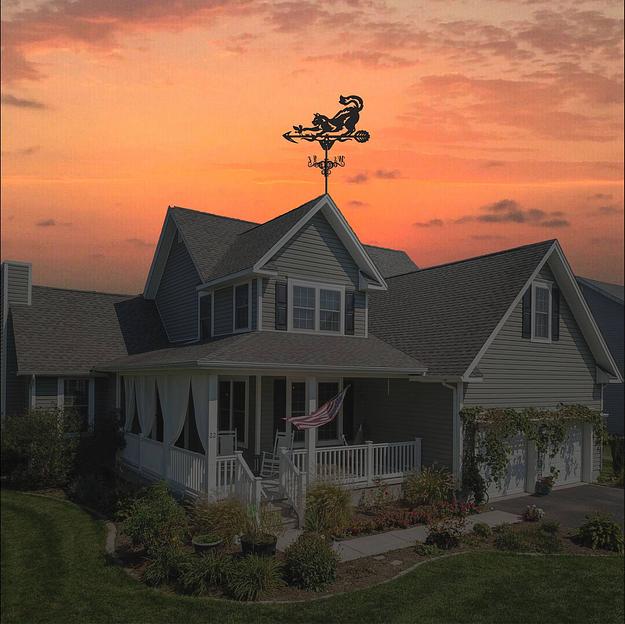 Флюгер «Кот с птичкой» ОПТ фото 4