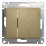 Systeme electric GSL000431 GLOSSA 3-клавишный ВЫКЛЮЧАТЕЛЬ, сх.3, 10АХ, механизм, ТИТАН фото 5