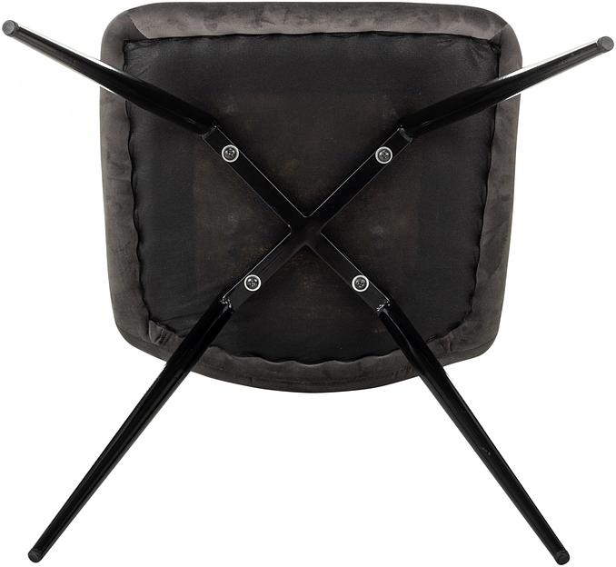 Стул для дома Бюрократ CH-K1_4 комплект 4шт т.серый Holland 18 металл черный на ножках (CH-K1_1/HL18_4) фото 10