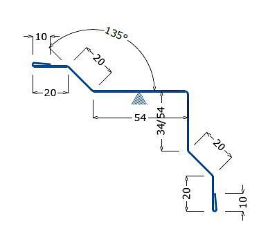 ФЭС-19 внутренний угол стыка сэндвич-панелей, доборный элемент, опт фото 1