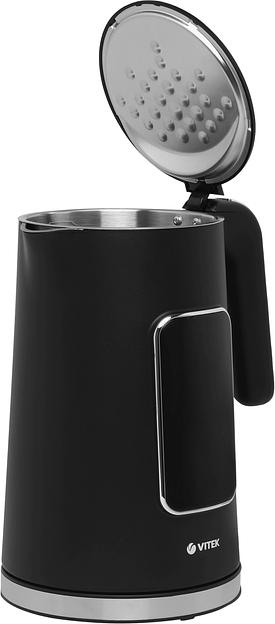 Чайник электрический Vitek VT-1162 1.7л. 2200Вт черный корпус: металл/пластик фото 4