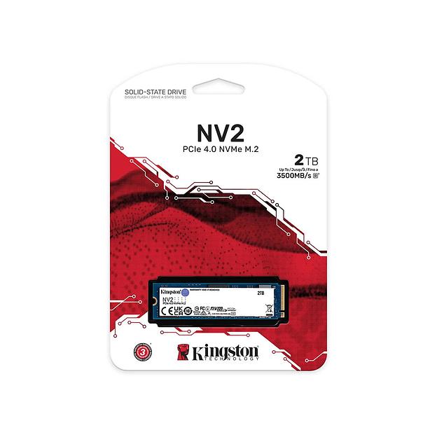 Твердотельный накопитель SSD Kingston NV2 SNV2S/2000G M.2 NVMe PCIe 3.0x4 фото 2