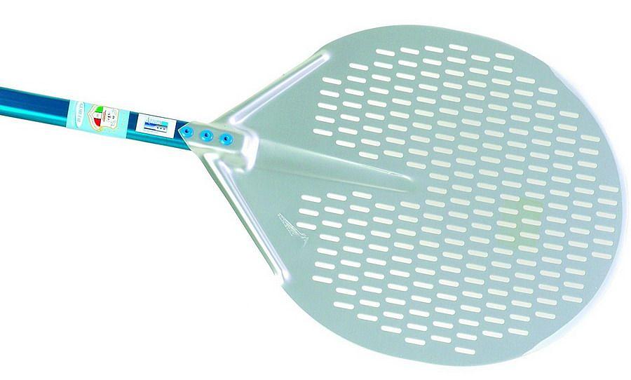 Лопата для пиццы перфорир. d=36 см.  l=150 см. алюм. Azzurra Gimetal /1/ фото 1