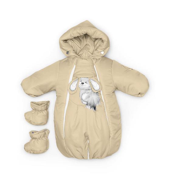 Комбинезон-конверт «Трансформер», Зима, Светло-бежевый арт 147шм (80 см) фото 7