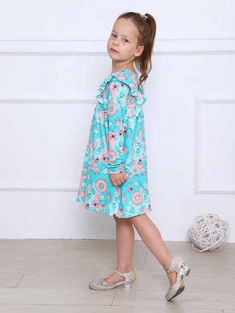 Платье «Алсу» ментоловое опт фото 6