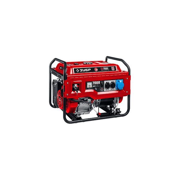 Бензиновый генератор Зубр СБ-7000Е, 220 В, 7кВт фото 1