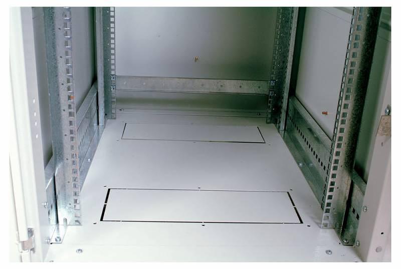 Шкаф коммутационный ЦМО (ШТК-М-42.6.10-3ААА) напольный 42U 600x1020мм пер.дв.металл задн.дв.стал.лист 2 бок.пан. направл.под закл.гайки 550кг серый 855мм 115.3кг 180град. 2030мм фото 5