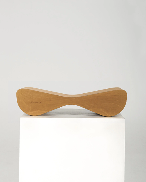 Когтеточка дроп с деревянным ободком «Сосна» 54х14х22 см опт фото 1