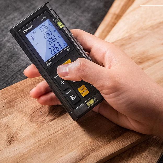 Измерительный и разметочный инструмент Deli Лазерный дальномер Deli DL4168 Диапазон измерения 0,05;40м, точность измерения ±3мм фото 3