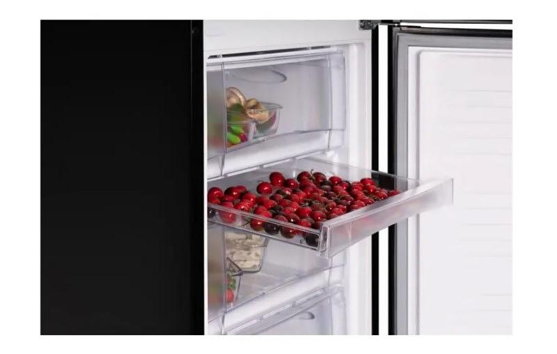 Холодильник NORDFROST NRB 151 B черный, двухкамерный 170/115 л морозилка снизу, ручная разморозка фото 9