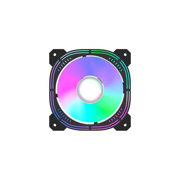 Вентилятор Formula Nulight 12BK 120мм, 4-pin, 1500об/мин, 25.34 дБ, ARGB, черный, Ret [nulight 12bk arpw] фото 1